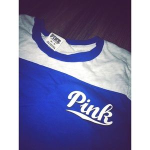 Victoria Secret Pink Blue Shirt